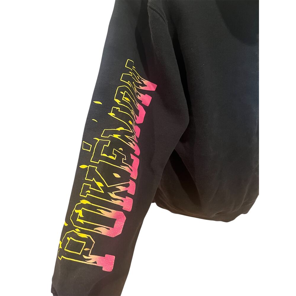 Pokémon Black Hoodie Sweater XXL | Anime Gamer Graphic Pullover Sweatshirt - Picture 6 of 6